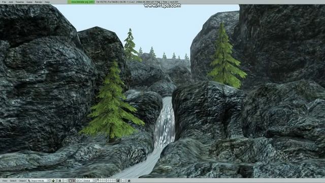 Blender Game Engine Waterfall смотреть онлайн