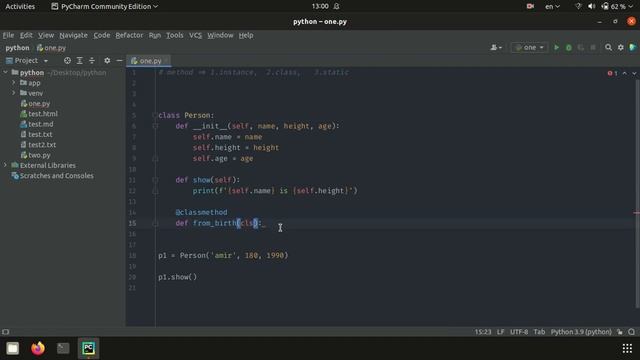 22. آموزش class method و static method در پایتون смотреть онлайн