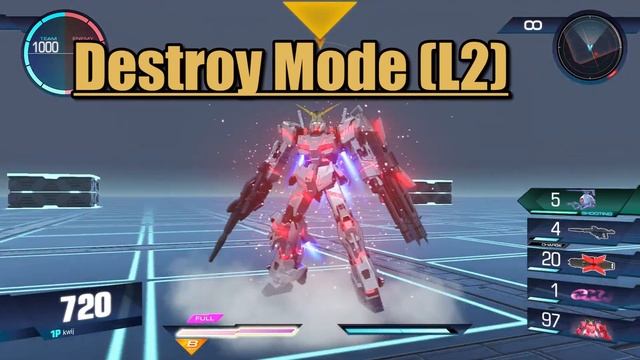 Gundam Versus Combo Guide - Unicorn Gundam смотреть онлайн