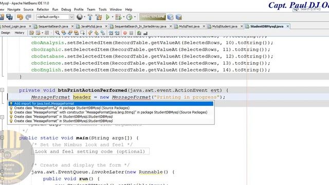 How to Create a Student Database Management System using MySQL in Java NetBeans - Part 3 of 3 смотреть онлайн