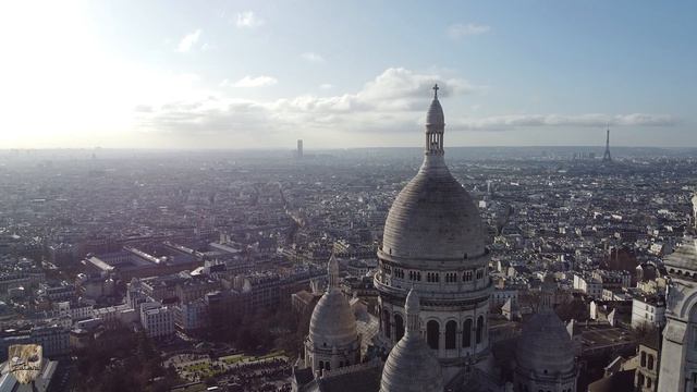 🇫🇷 Sacré-Cœur Basilica 2.7K (Basilica of the Sacred Heart of Paris) Drone Shots + Overview of Paris смотреть онлайн