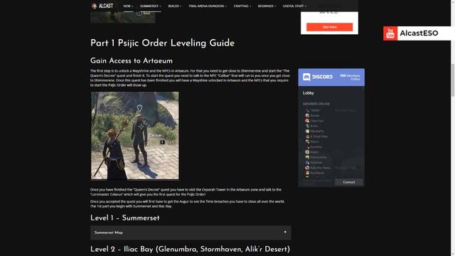 Psijic Order Leveling Guide - Summerset Chapter ESO смотреть онлайн