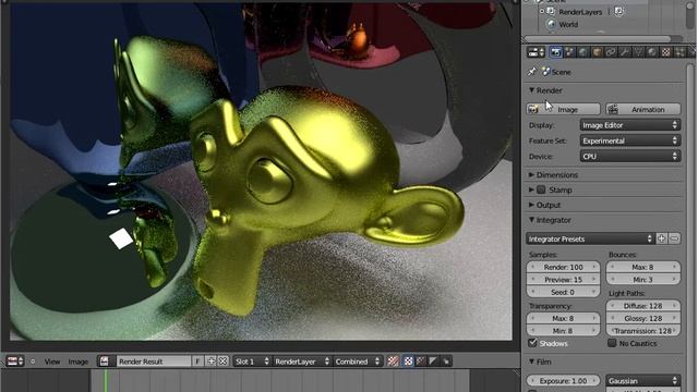 GPU cuda vs. CPU in Blender Cycles смотреть онлайн