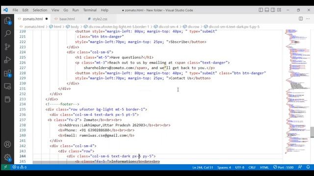 Zomato Clone Using HTML CSS And BOOTSTRAP || Responsive Website Design || Code In Discription смотреть онлайн