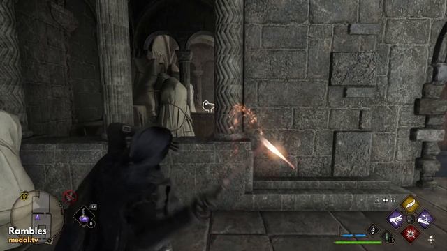 Hogwarts Legacy - using Confringo & Accio for a field page behind a locked door смотреть онлайн