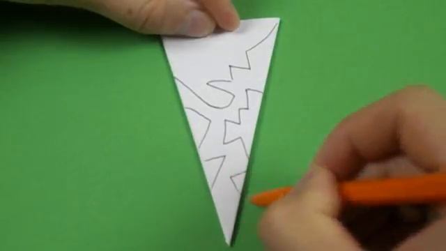 How to make a snowflake with paper. Paper snowflake tutorial. смотреть онлайн
