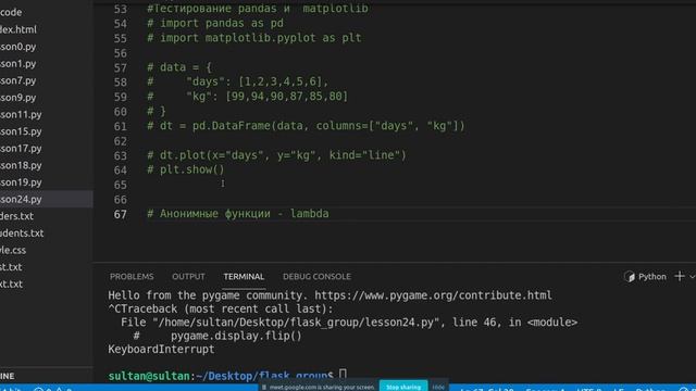 Урок 24. Работа с pip, анонимные функция lambda. Функции map(), filter(). смотреть онлайн
