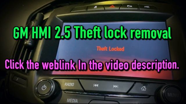 GM HMI 2.5 Theft Lock Removal, HMI Unlock, HMI Intellilink Unlock