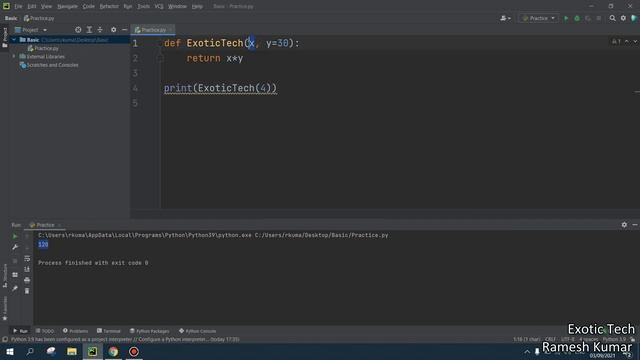 Default Parameterized Function in Python смотреть онлайн
