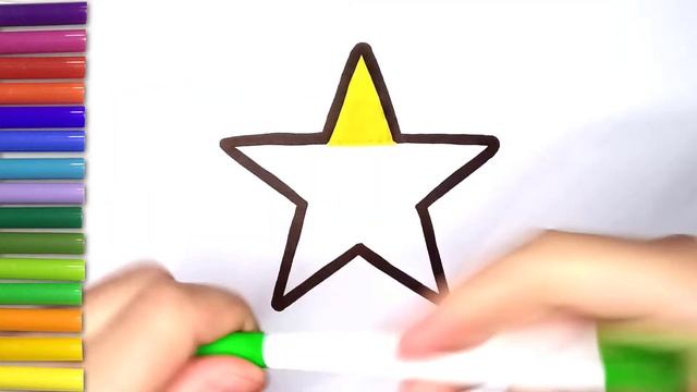 How to Draw a Star For Children | Как нарисовать звездочку | Як намалювати зірочку смотреть онлайн