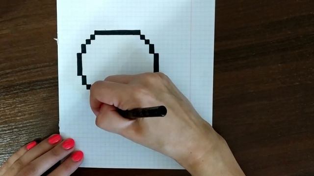 Как нарисовать воздушный шар по клеточкам пошагово смотреть онлайн