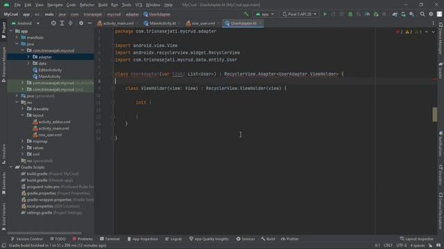 Tutorial CRUD SQLite Room Database Kotlin Android Studio смотреть онлайн