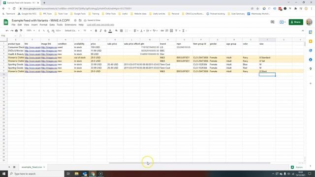 Product Variants: Google Sheets Solution In Merchant Centre смотреть онлайн