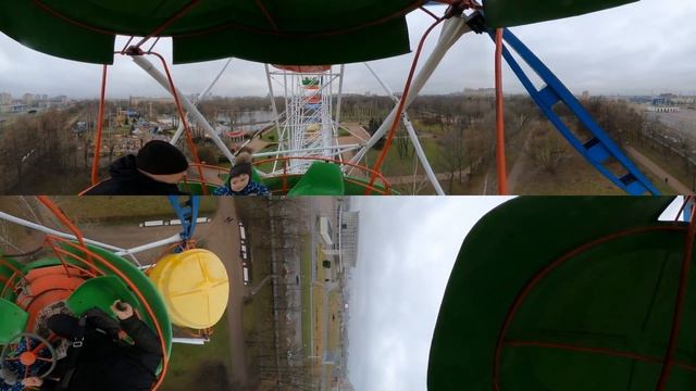 Колесо обозрения город Санкт-Петербург парк Победы смотреть онлайн