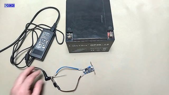 Как зарядить гелевый, AGM аккумуляторы блоком питания от ноутбука смотреть онлайн