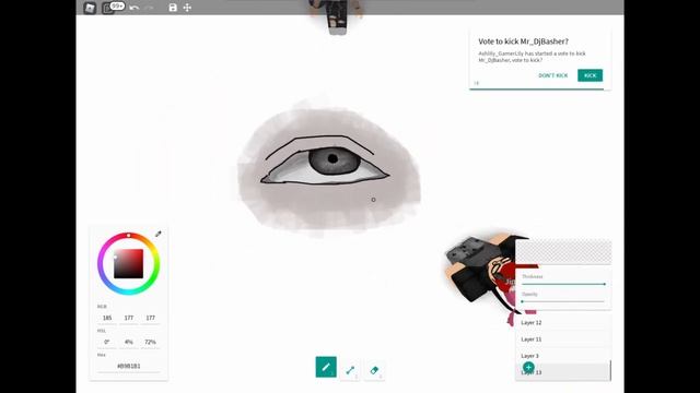 ✨ Eye drawing black and white | Roblox | At Free Draw ✨ смотреть онлайн
