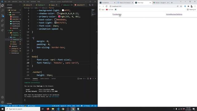 React JS Recipe APP Project Tutorial | 02 Navbar смотреть онлайн