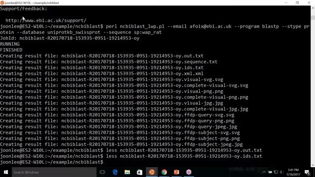 EMBL-EBI programmatically: sequence analysis tools смотреть онлайн