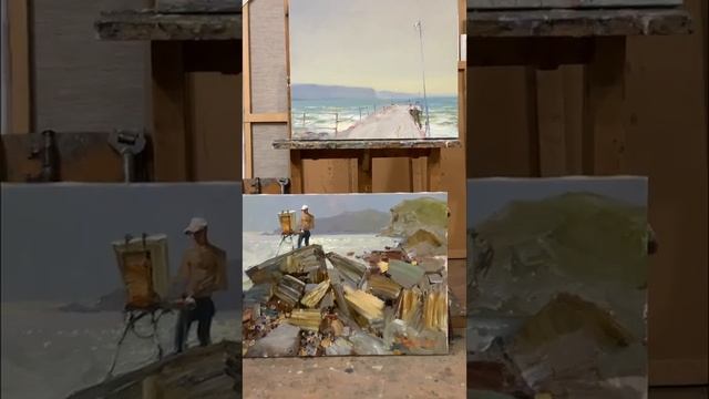 Обзор картин Александра Тюнькина и Марии Чепелевой смотреть онлайн