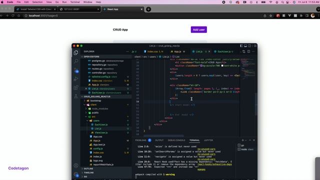 Developing CRUD App using Golang with ReactJS - Part 2 смотреть онлайн