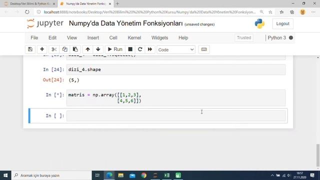 PYTHON İLE VERİ BİLİMİ - NUMPY KÜTÜPHANESİ (9) смотреть онлайн