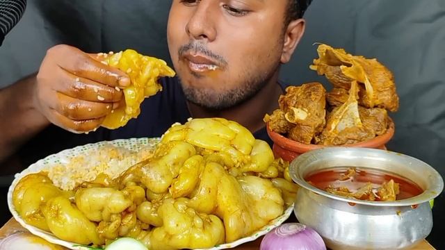ASMR Eating Most Oily Mutton Fat Curry, Handi Mutton Curry with Rice || Eating Show Video #biggbite смотреть онлайн