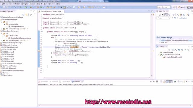 How to create an empty dom document in Java? смотреть онлайн