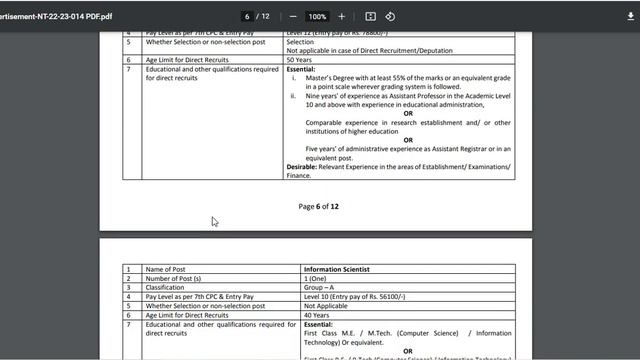 Non Teaching Vacancy Notification 2022 I DR, SO, Asst., PA, LDC, MTS & other Non Teaching Vacancies смотреть онлайн