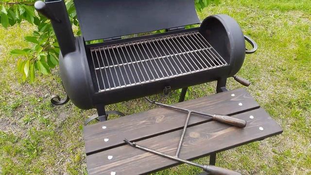 Мангал - смокер 3в1 из газового баллона на колесах. Обзор.\ BBQ SMOKER. смотреть онлайн