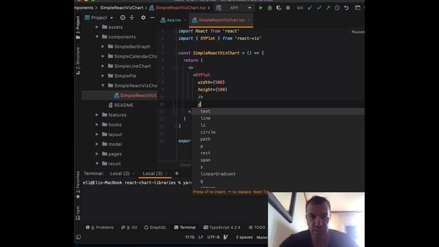 Integrating d3.js with React - Integrating Popular Chart Libraries Built on D3 - React-vi смотреть онлайн