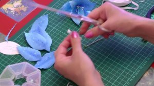 Мастер-класс "Голубая лилия из фоамирана"