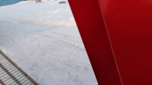 дождался,испытание снегоротора ,снег 1250,