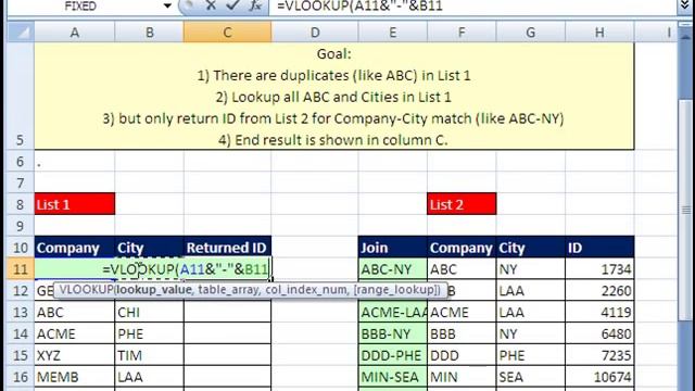 Excel Magic Trick 398: VLOOKUP with Two Lookup Values (IFERROR function also) 2 lookup values смотреть онлайн