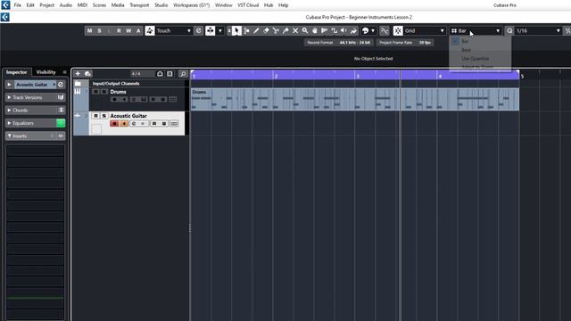 Cubase 12 & 13 Beginner Tutorial Lesson 2 - Recording an Acoustic Guitar смотреть онлайн