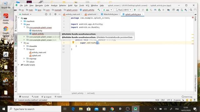 How to Create Splash Screen in android studio #JAVA شاشة البداية في التطبيق смотреть онлайн