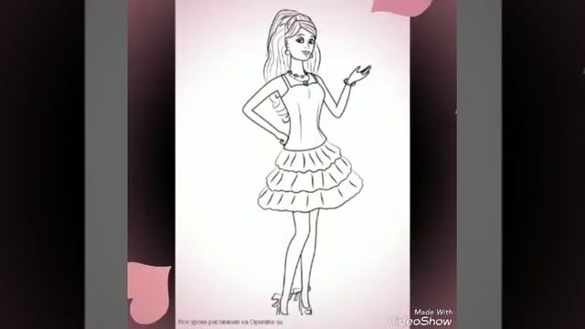Как нарисовать барби♡♡♡☆☆☆ смотреть онлайн