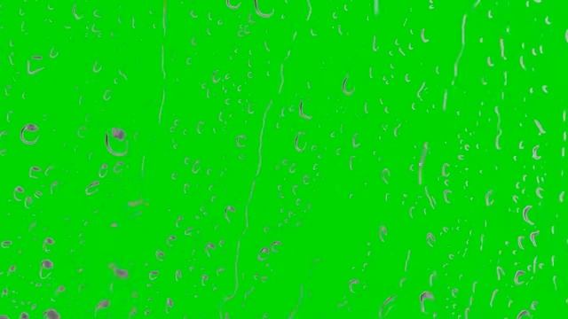 капли дождя на стекле . хромакей смотреть онлайн