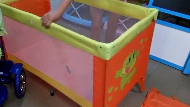 Детский манеж M 0526 Bambi, оранжевый. Сборка манежа за 30 секунд смотреть онлайн