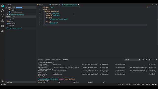 Docker-compose with NodeJS & Neo4j - Docker Beginner #6 смотреть онлайн