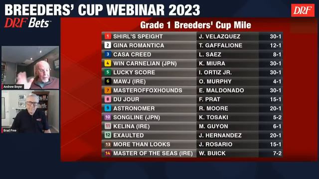 DRF Breeders' Cup Webinar 2023 | Presented By DRF Bets