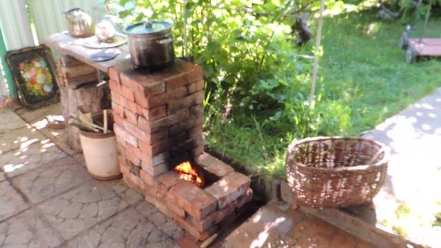 Ракетная уличная печь из кирпича.  Rocket Stove Ideas 54 - Brick Box Rocket Stove