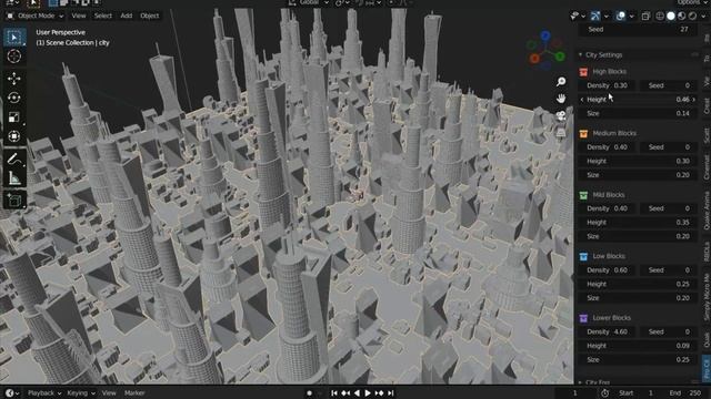 Procedural City Builder Blender Addon смотреть онлайн