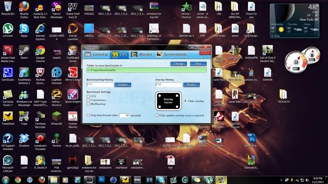 FRAPS Tutorial | How to record your Desktop смотреть онлайн