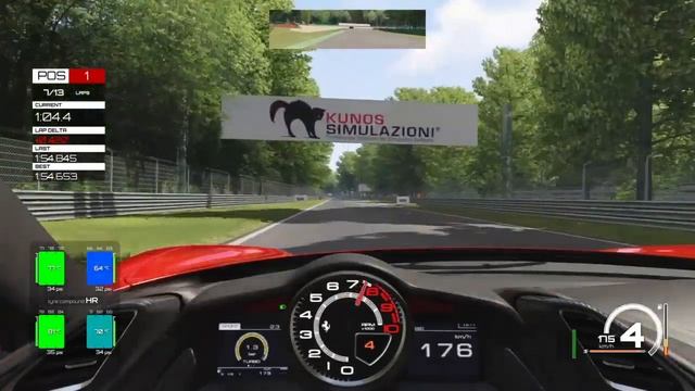 Ferrari 488 GTB - Monza - Assetto Corsa PS4 Online Race смотреть онлайн