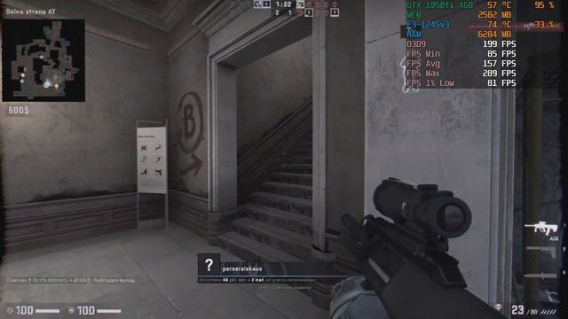 Gameplay CS:GO Canals GTX1050ti 4GB Xeon E3-1245v3 16GB смотреть онлайн