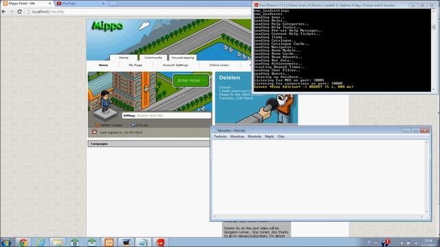 Phoenix PHP Habbo Retro Client Error [Please Help] смотреть онлайн