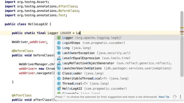 Selenium Log4j2 Integration смотреть онлайн