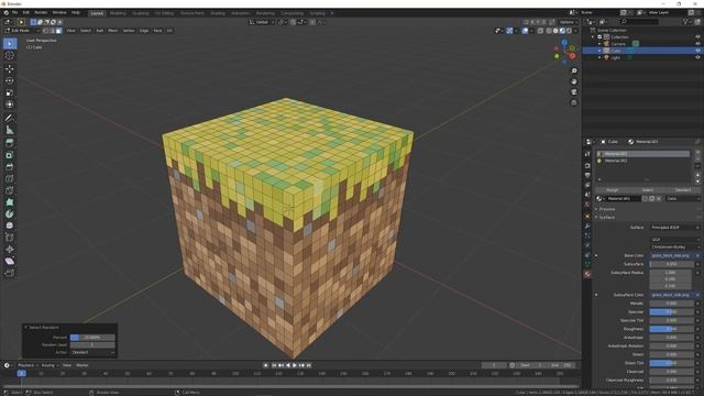 How to make a FANCY Minecraft Block in Blender in 3 minutes смотреть онлайн