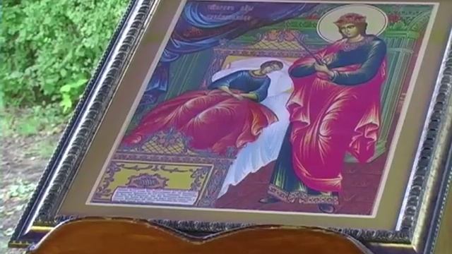 Освящен камень в основание храма в честь иконы Божией Матери 