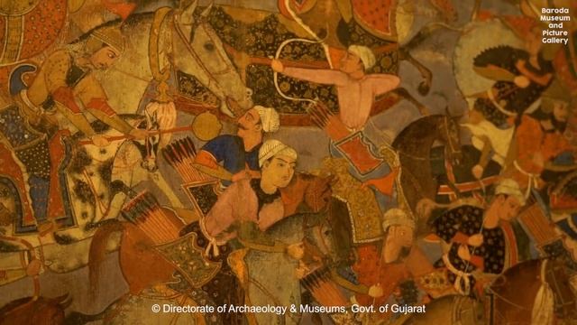 Illustration to the Hamza Nama. Indian Industrial Art Gallery, Baroda Museum and Picture Gallery. смотреть онлайн